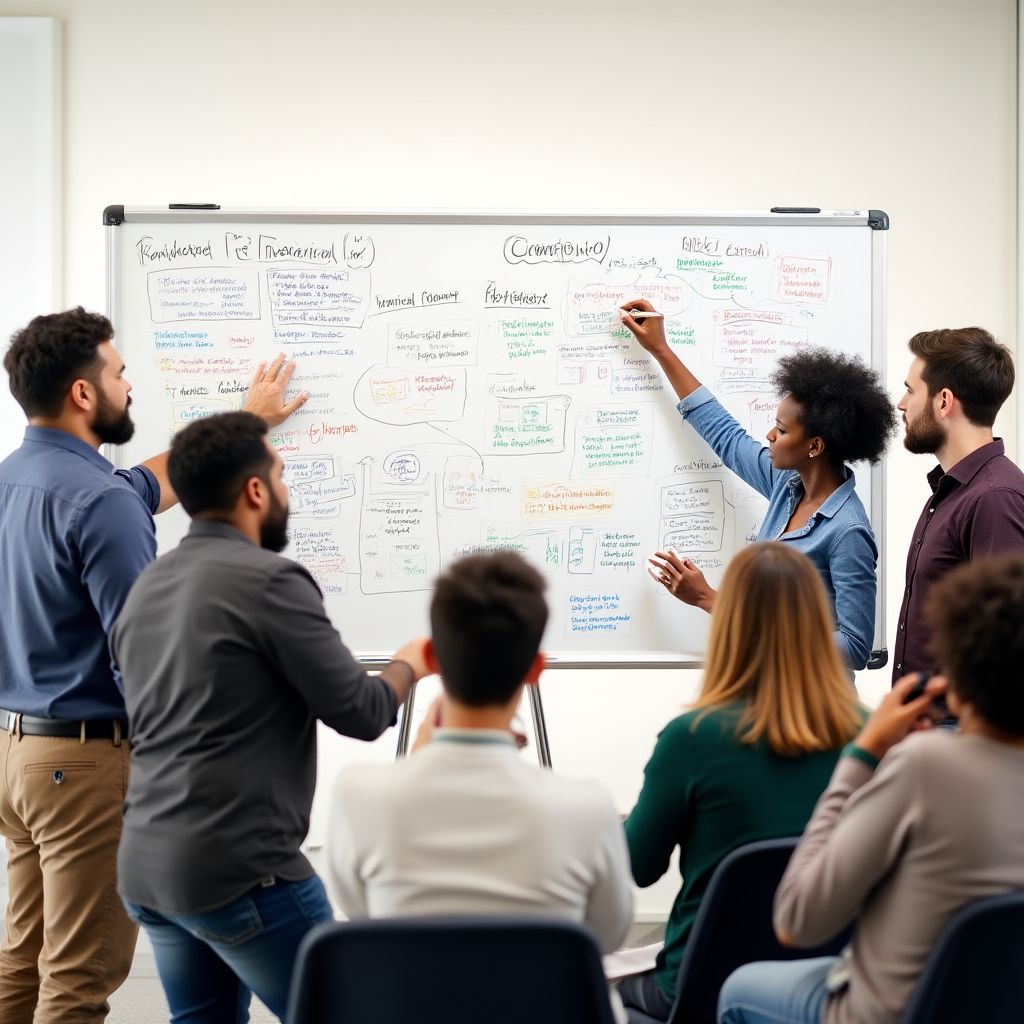 Equipo de MenteFinanciera colaborando en una reunión